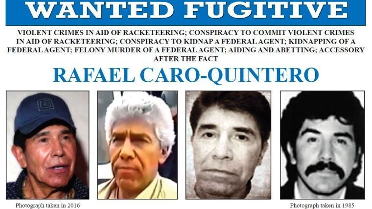 Busca el FBI a Caro Quintero