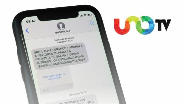 Usuarios reportan insistentes mensajes SMS de Uno TV