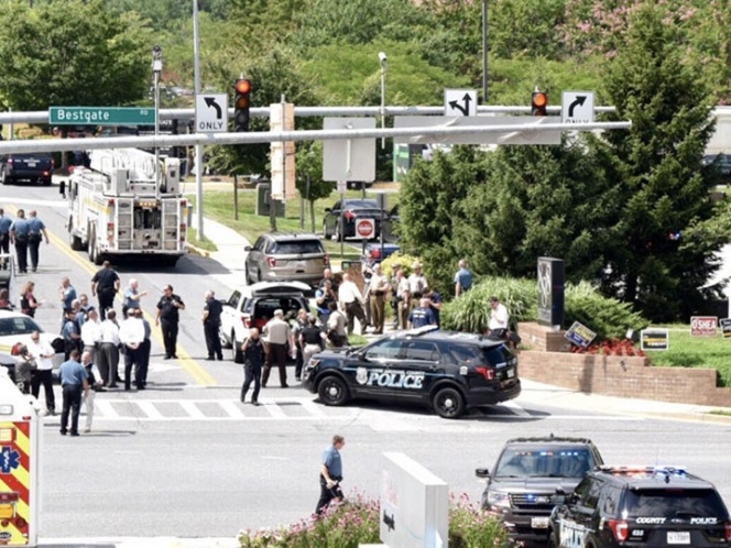 Se registra tiroteo en periódico de Maryland; reportan 5 muertos