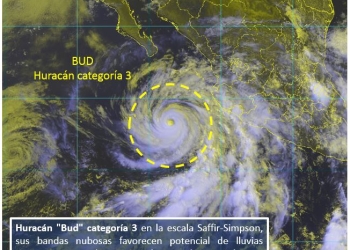 Se mantiene vigilancia de Michoacán a Nayarit por huracán “Bud”