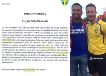 ¡Falso! Suecia no prohíbe a sus seguidores ponerse la playera del Cruz Azul