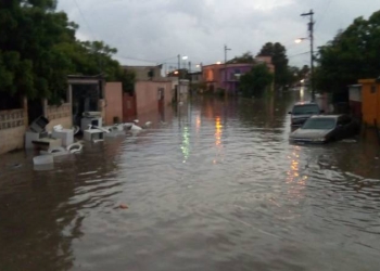Intensas lluvias provocan inundaciones en Matamoros, Tamaulipas