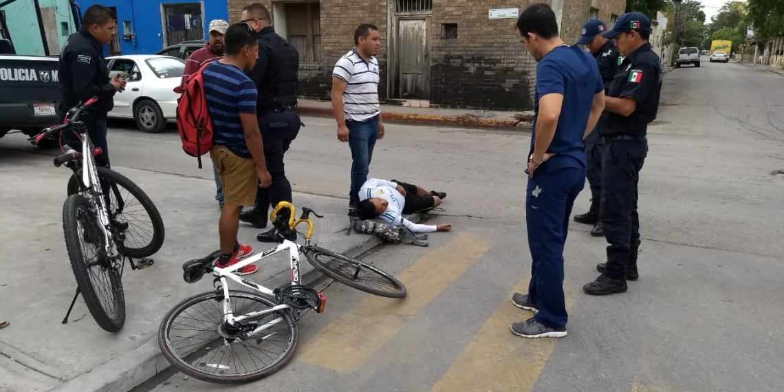 Atropellan a ciclista en la Zona Centro