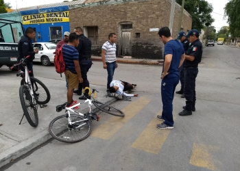 Atropellan a ciclista en la Zona Centro