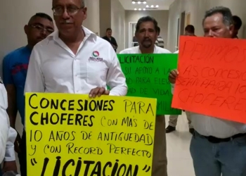 Piden que concesiones sean para choferes