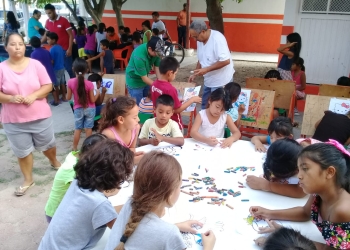 Llevan a cabo brigada “Regreso a clases” en centro comunitario