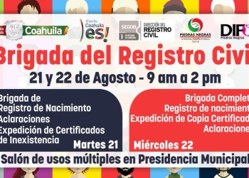 Ayuntamiento invita a brigada del Registro Civil