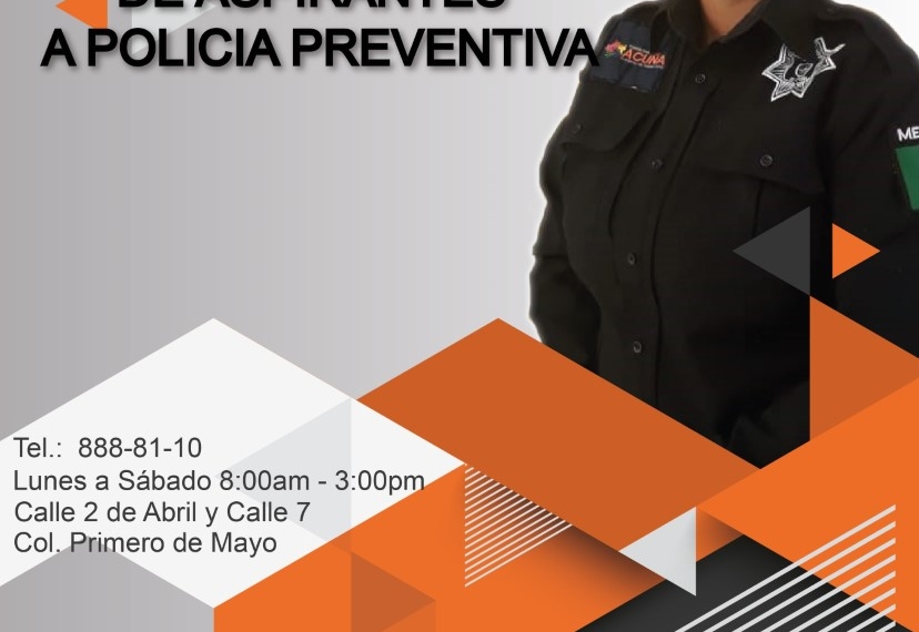Reclutan aspirantes a seguridad publica