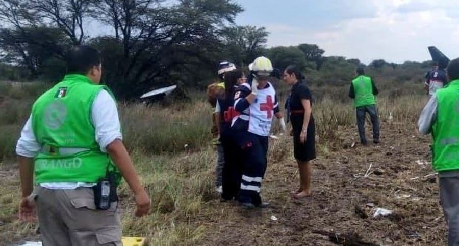 ‘Solo el piloto está grave, pero estable’: gobernador de Durango