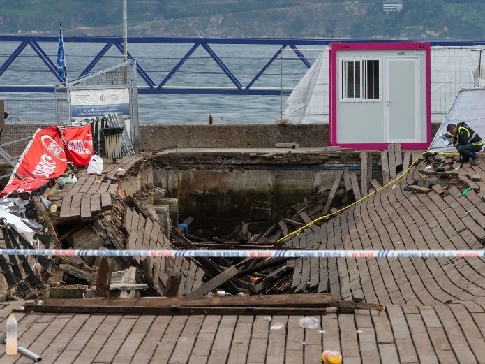 300 heridos tras derrumbe de malecón en concierto de España