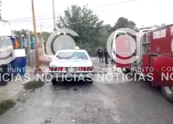 Corto circuito ocasiona incendio en vehículo en el fraccionamiento Veracruz