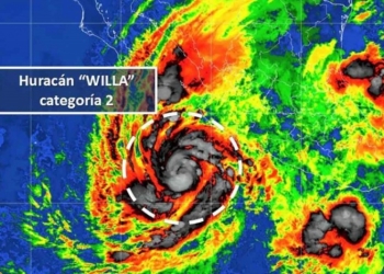 Se intensifica ‘Willa’, alcanza la categoría 2 frente a costas de México