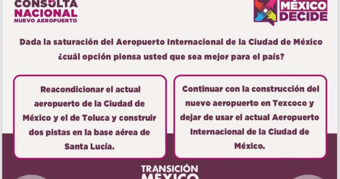 Instalan módulos para la consulta ciudadana del nuevo aeropuerto