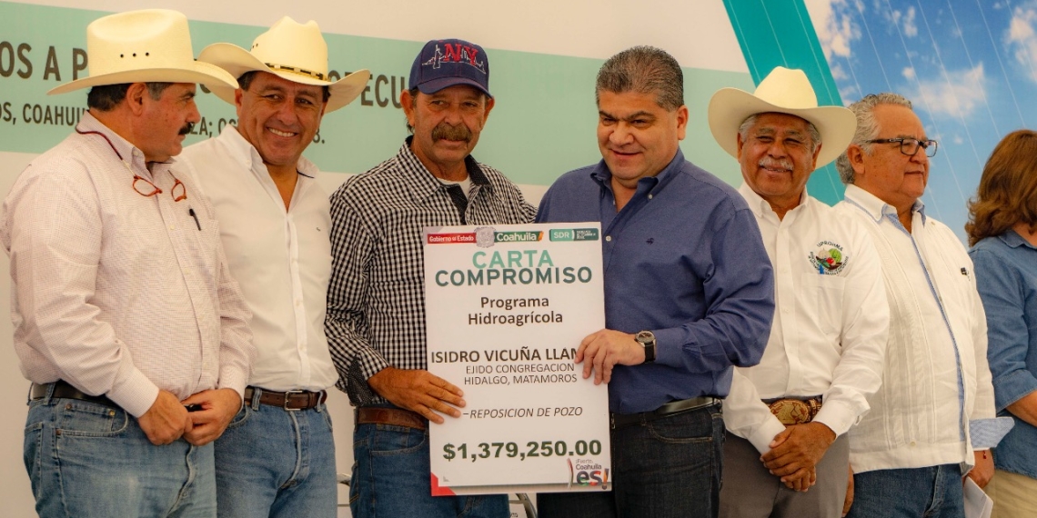 Entregan apoyos a productores de la laguna por 53 mdp