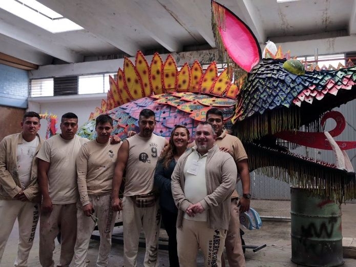 Reclusos participan en desfile de Alebrijes de la Ciudad de México