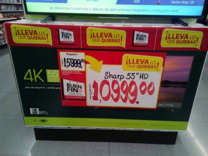 Por error de empleado, Walmart ‘vende’ televisiones en mil pesos