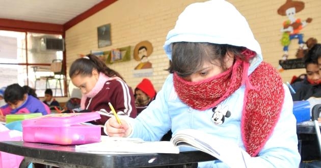 Justificarán faltas en escuelas por frente frío