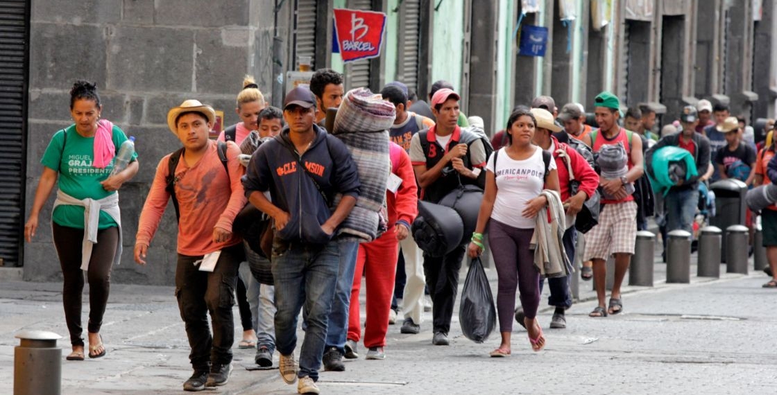 Migrantes llegan a la Ciudad de México