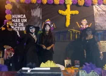 Morena realizó caravana de Catrinas