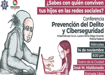 Policía Federal impartirá conferencia sobre delitos en Redes Sociales