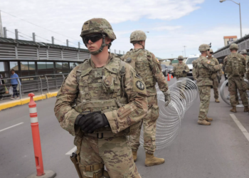 Militares llegan a frontera entre México y Estados Unidos