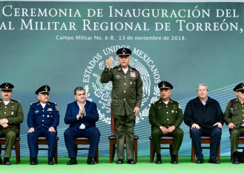 Gobernador del Estado Inaugura Hospital Militar de Torreón