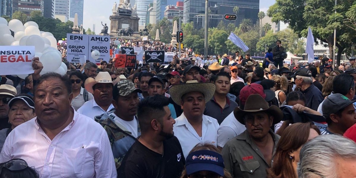 Texcoco se manifiesta por cancelación del INAM