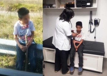 Familiar abandona a niño de 10 años en la carretera