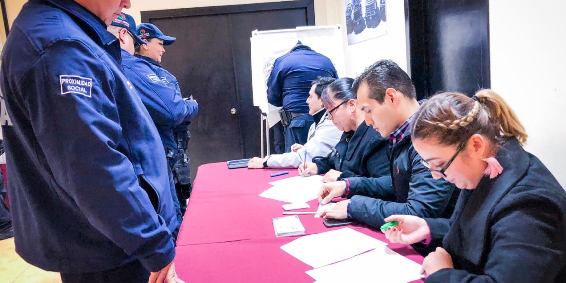 Elementos de seguridad pública municipal eligen al “Policía del Mes” de diciembre