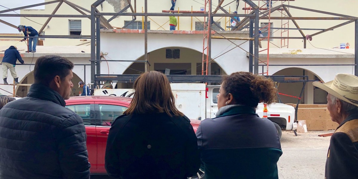 Asegura Sonia Villarreal que sí se concluirá obra del Mercado Zaragoza