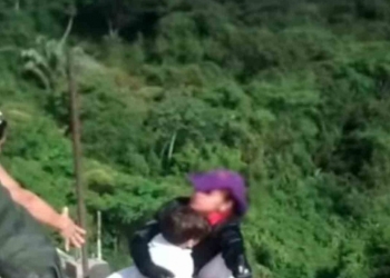 Se lanzó de puente con su hijo por una extorsión de ‘gota a gota’