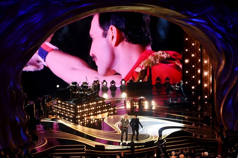 Queen hizo cantar a todos en la gala del Oscar