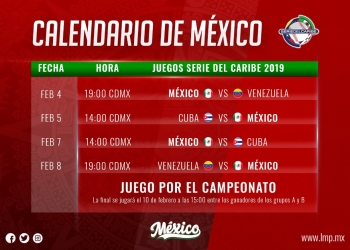 Definen calendario para la Serie del Caribe 2019