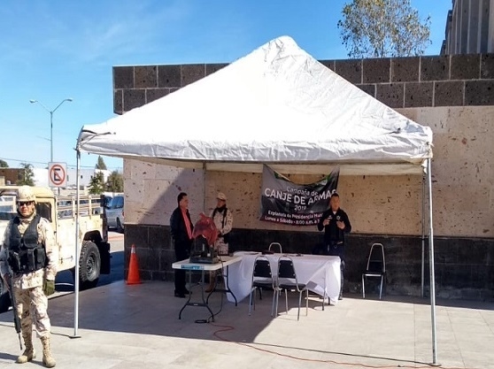 Buena respuesta en el canje de armas en Piedras Negras