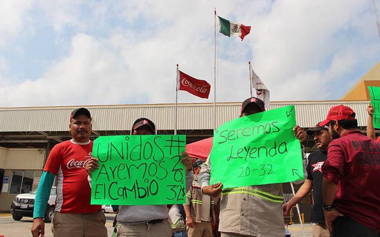 Empleados de Arca Continental inician huelga en Tamaulipas