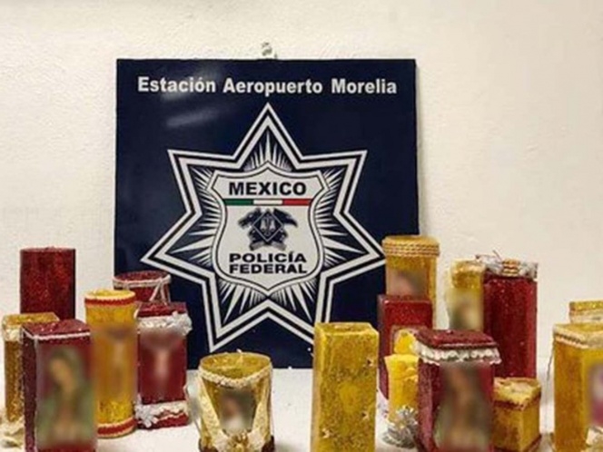 Policía Federal detecta metanfetaminas en veladoras