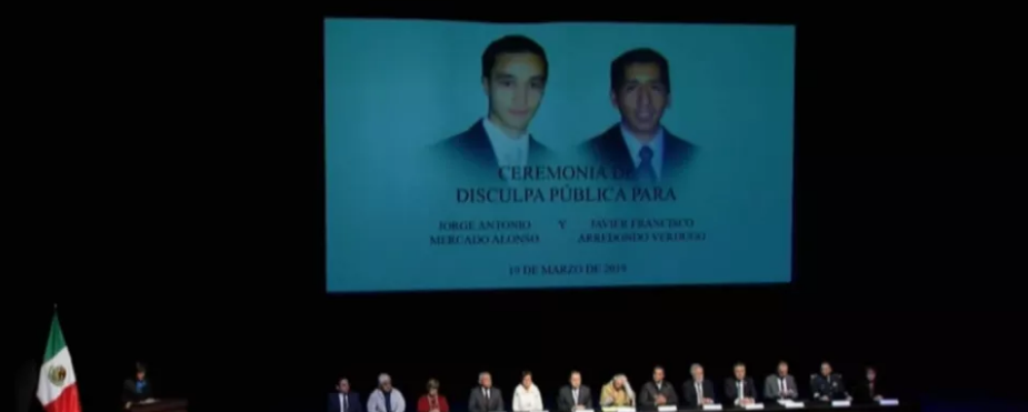 Estado mexicano ofrece disculpa por homicidio de estudiantes a manos de soldados