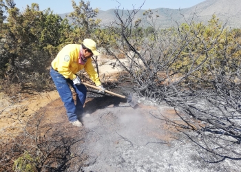 Trabajan con el viento en contra