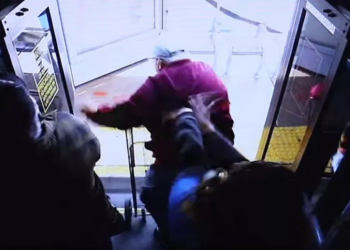 VIDEO: Anciano muere luego de que mujer lo empuja desde autobús