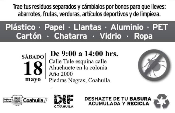 DIF Cohuila y Gobierno Estatal invita a programa estatal “Cambalache”