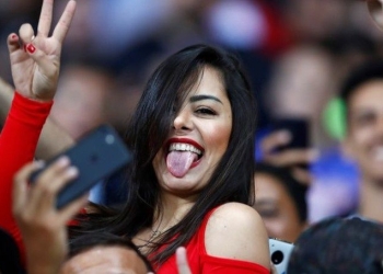 La novia del mundial aparece en la Copa América