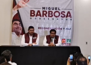 Luis Miguel Barbosa se declara ganador de la elección en Puebla