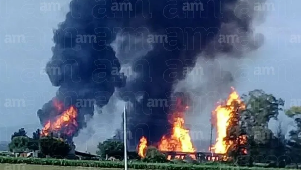 Explota ducto de Pemex en Celaya