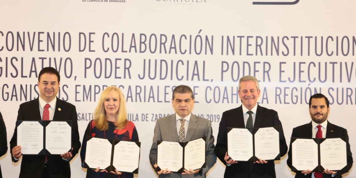 Firman en Coahuila Convenio de Colaboración Interinstitucional