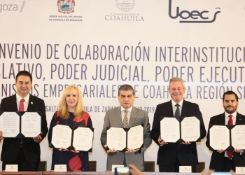 Firman en Coahuila Convenio de Colaboración Interinstitucional