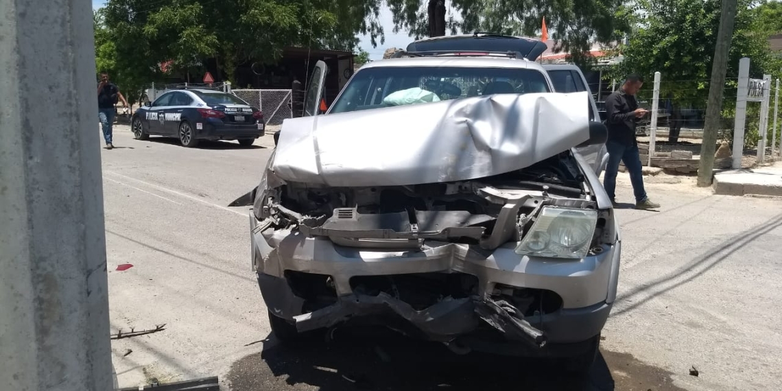 Consignan accidente ante asuntos viales