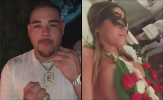 Andy Ruiz protagoniza polémica fiesta de cumpleaños