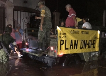 Aplican Plan DN-III-E en Culiacán, Sinaloa, por lluvias