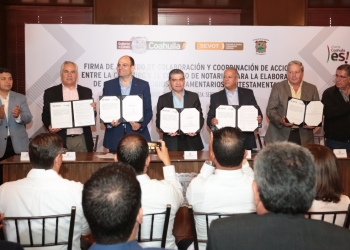 Firman convenio de descuentos en juicios de escrituración