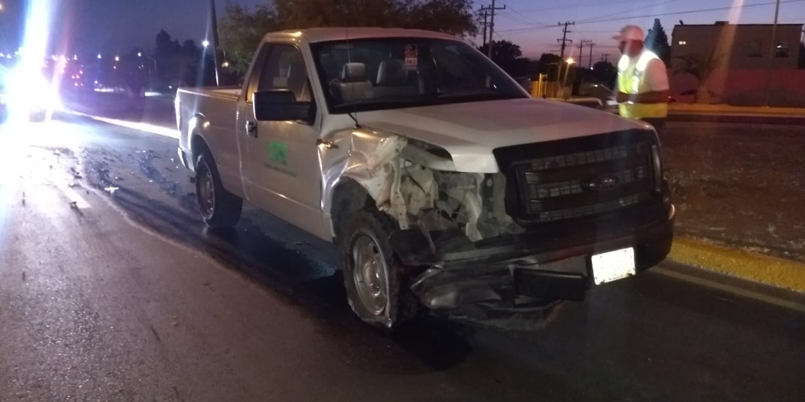 Provoca fuerte choque sobre transitado bulevar